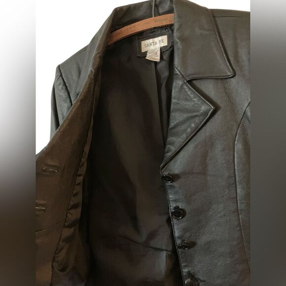Santa Fe Leather Blazer  Size 4 - Picture 3 of 6